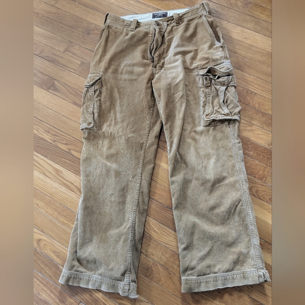 Abercrombie & Fitch Cordoroy Cargo Pant 32R Vintage